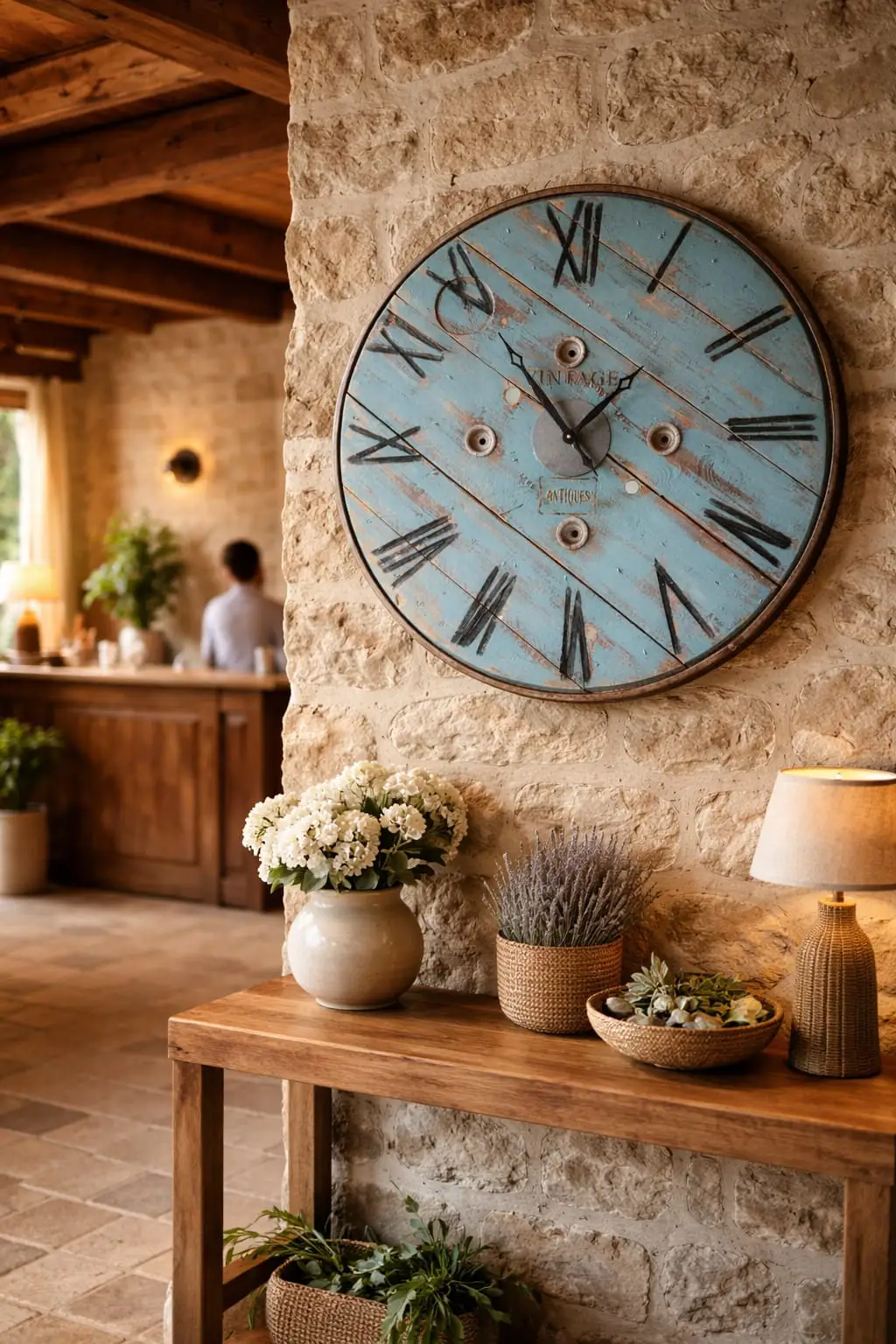 horloge-touret-bois-style-shabby-lou-mind-creations